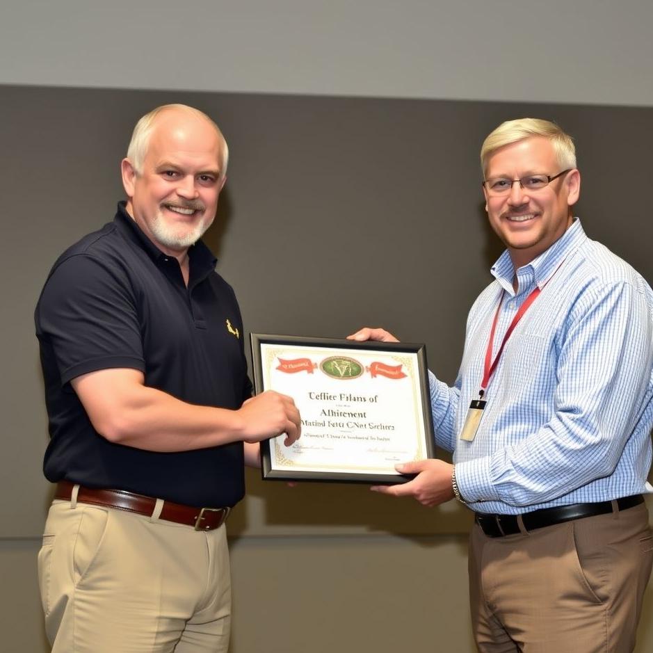 Dream : Receiving a Certificate of Achievement