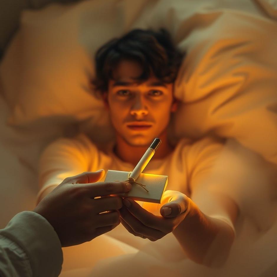 Dream : Receiving a cigarette as a gift in a dream