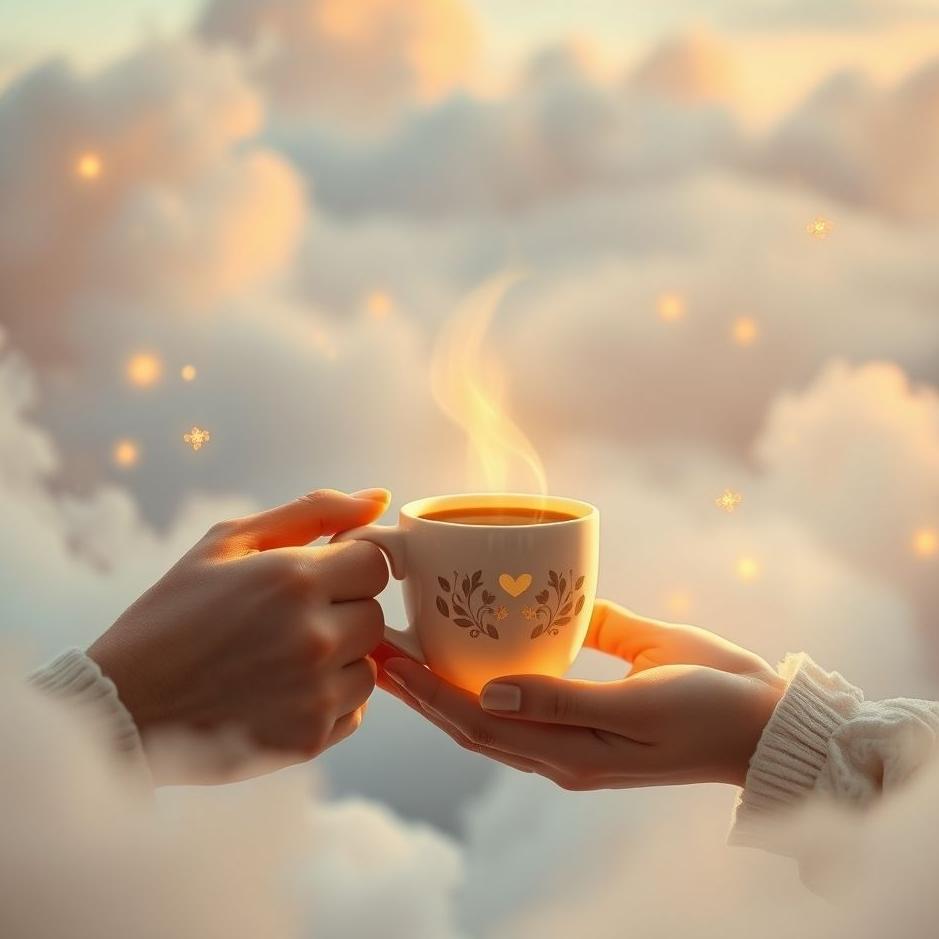 Dream : Receiving a coffee cup as a gift in a dream