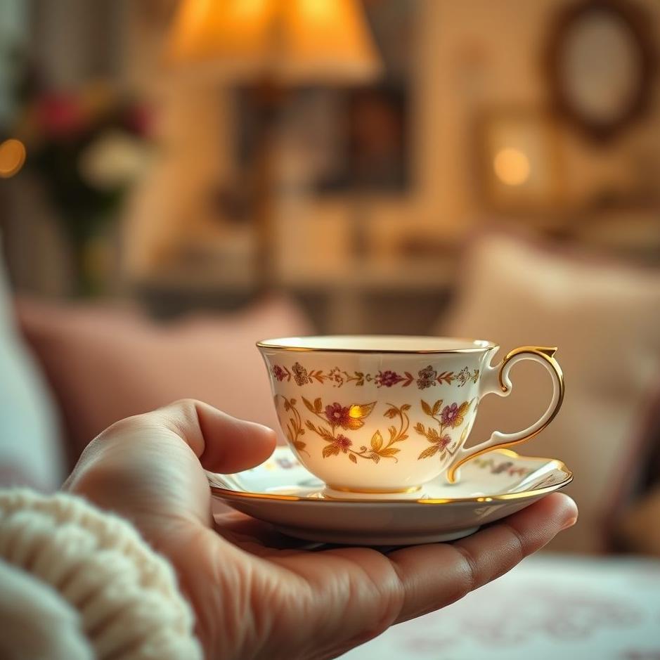 Dream : Receiving a cup set as a gift in a dream