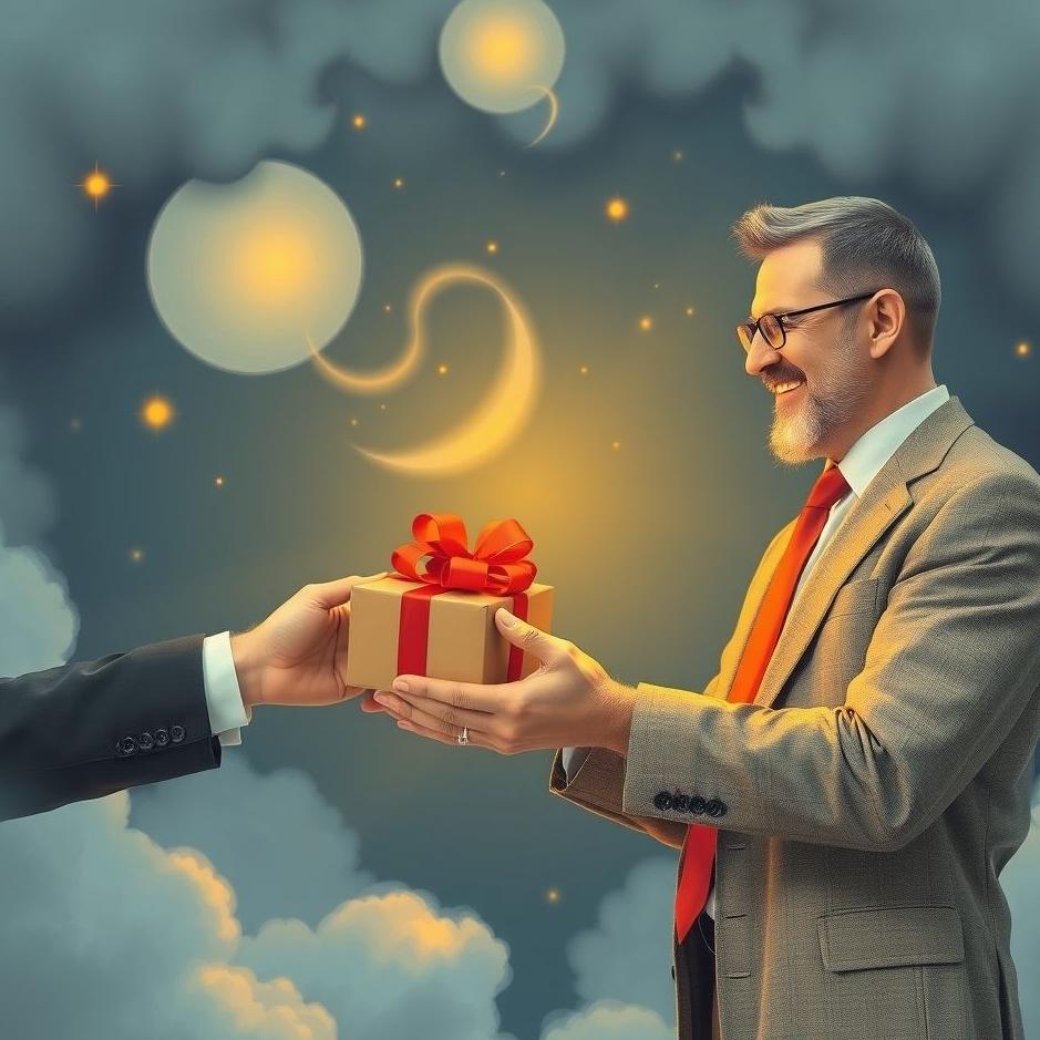 Dream : Receiving a gift from a businessman in a dream