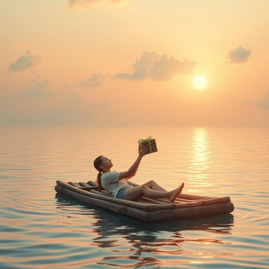 Dream : Receiving a gift from a raft in a dream