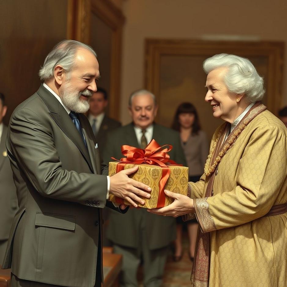 Dream : Receiving a gift from a statesman 