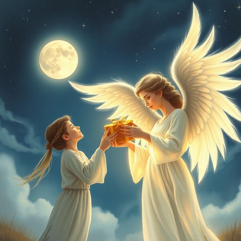 Dream : Receiving a gift from an angel in a dream