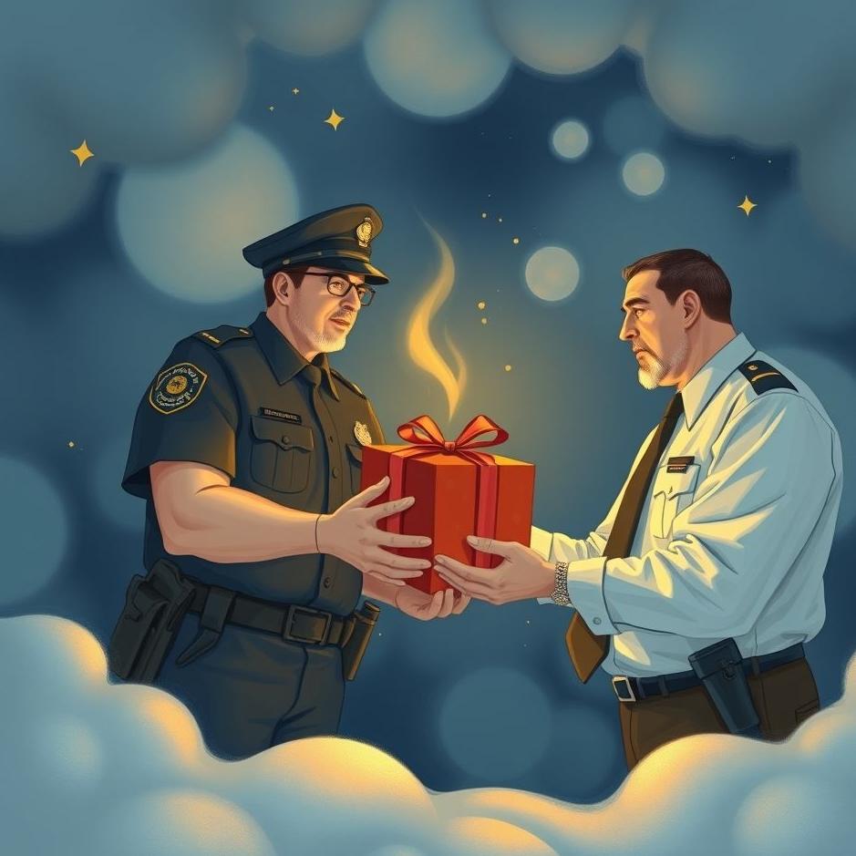 Dream : Receiving a gift from the police in a dream