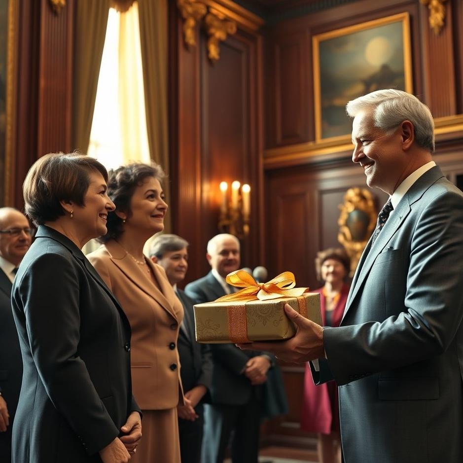 Dream : Receiving a gift from the prime minister