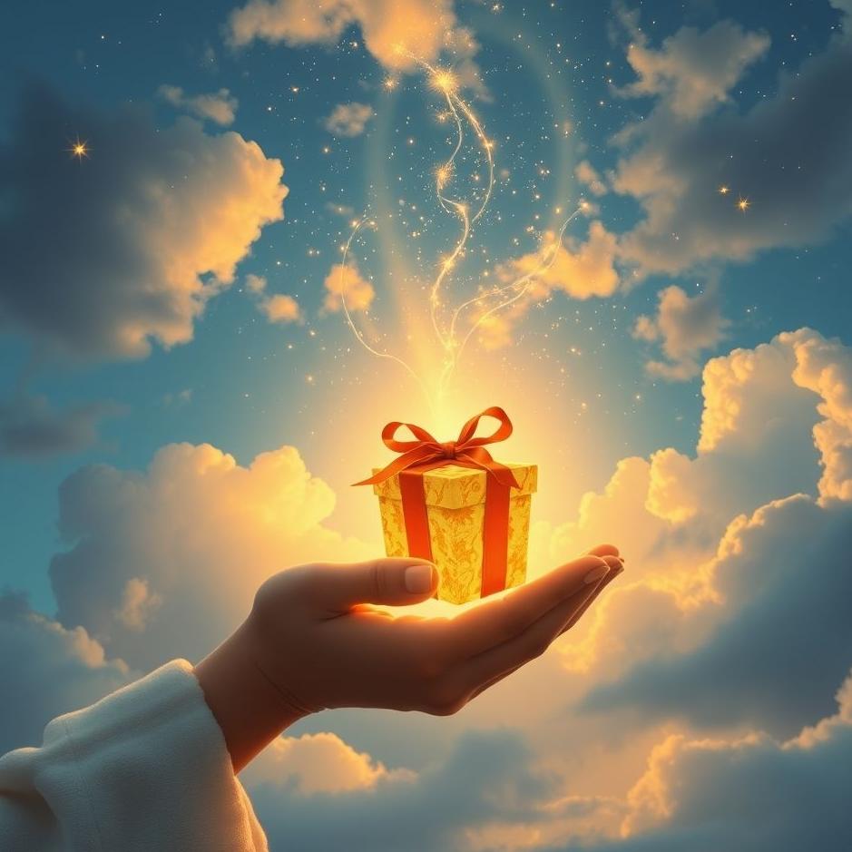 Dream : Receiving a gift from the sky in a dream