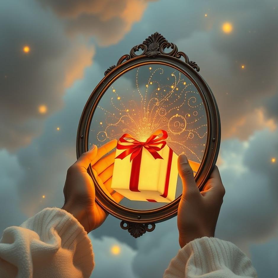 Dream : Receiving a gift mirror in a dream
