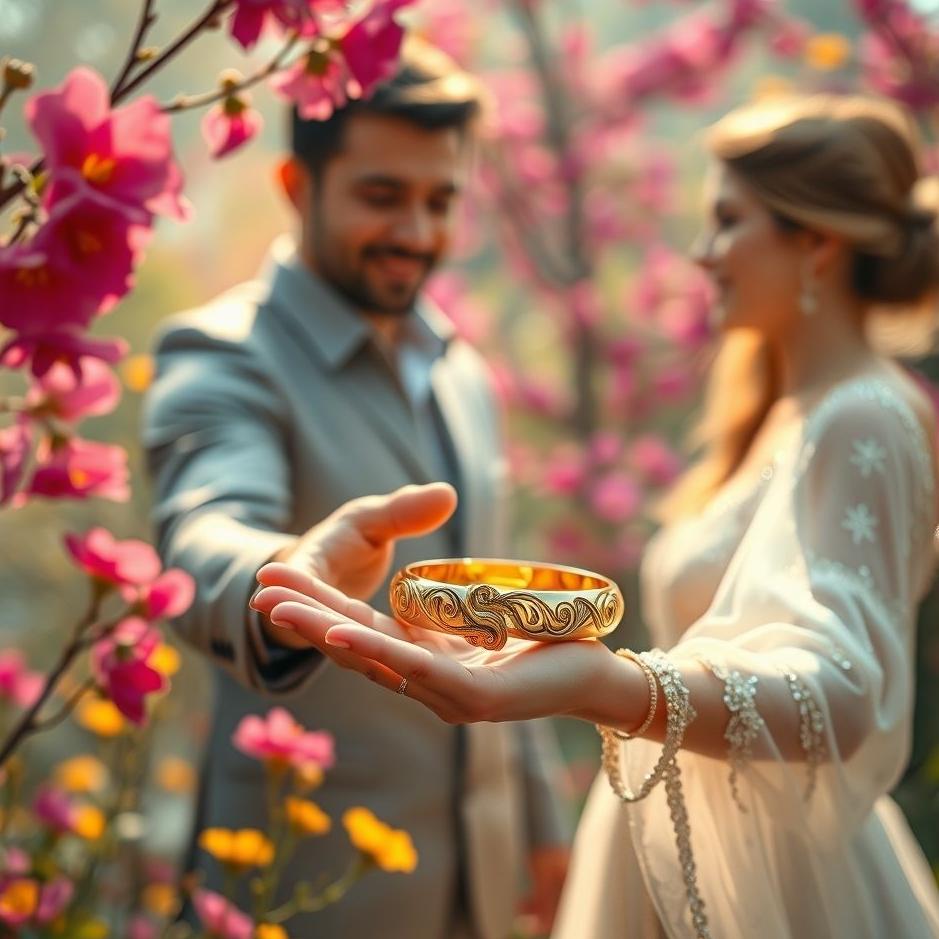 Dream : Receiving a gold bracelet from your wife in a dream