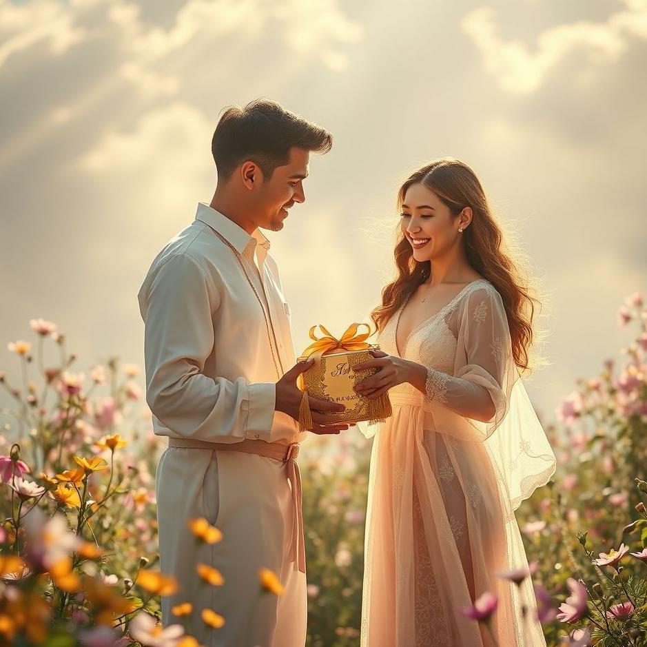 Dream : Receiving a gold gift from your spouse in a dream