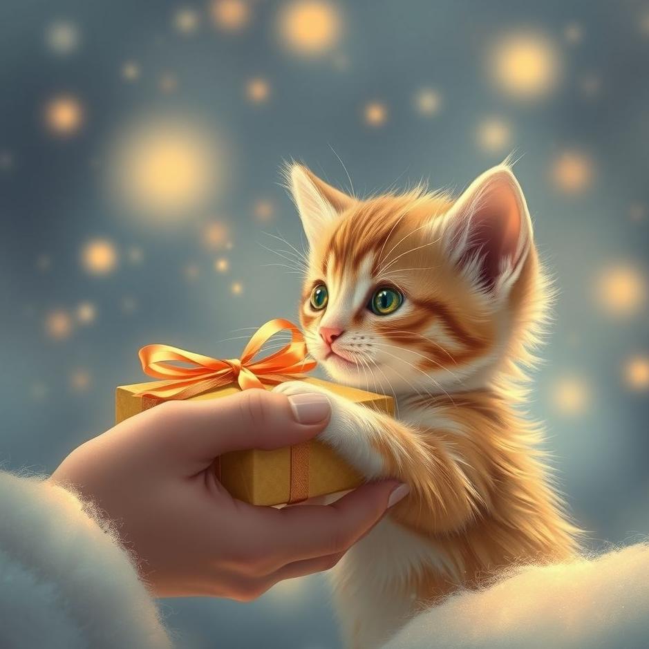 Dream : Receiving a kitten as a gift in a dream