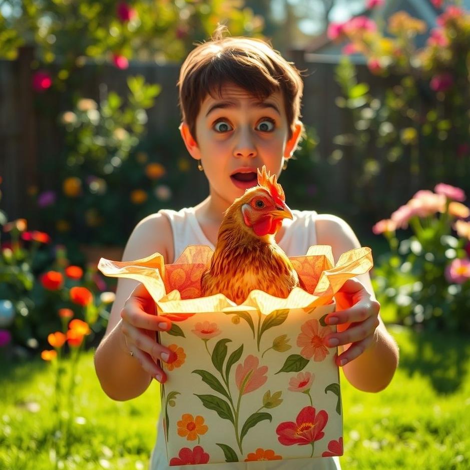 Dream : Receiving a live chicken gift 