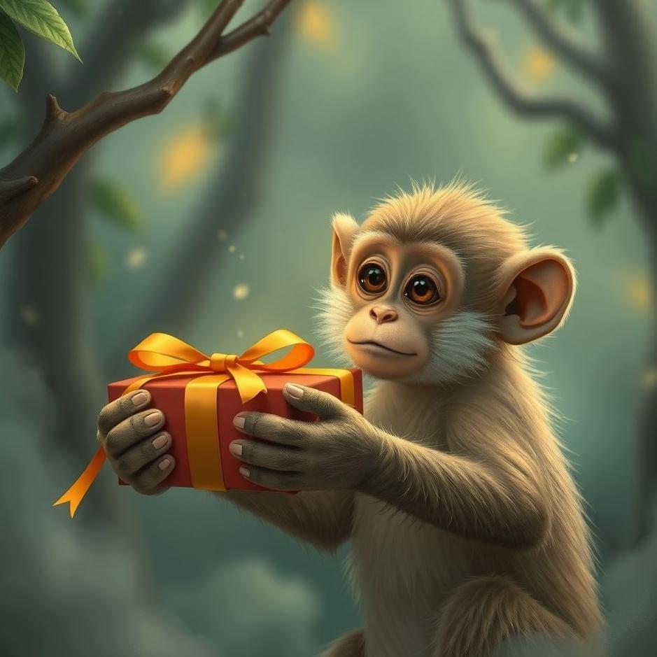 Dream : Receiving a monkey as a gift in a dream