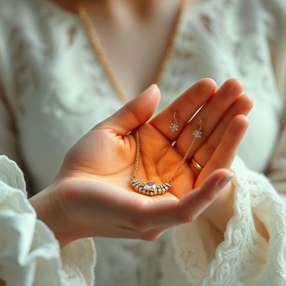 Dream : Receiving a necklace and earrings as a gift in a dream