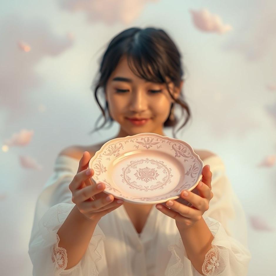 Dream : Receiving a pink plate as a gift in a dream