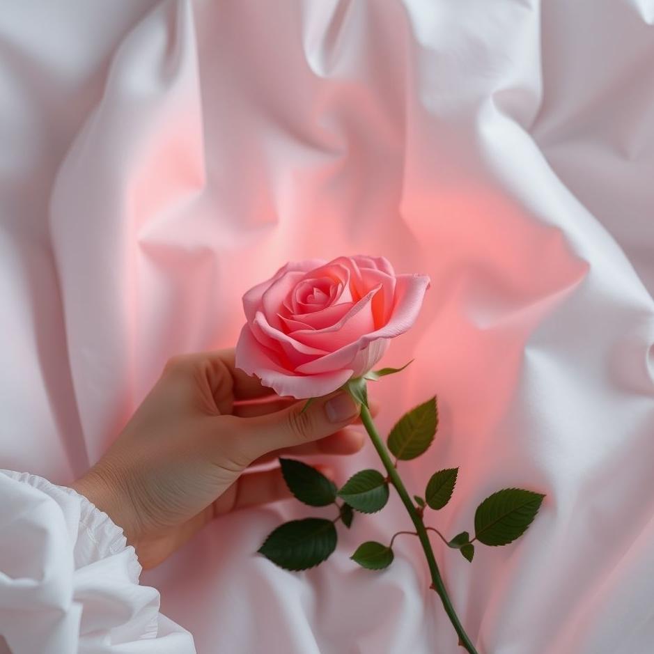 Dream : Receiving a pink rose as a gift in a dream