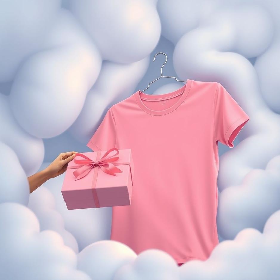 Dream : Receiving a pink t-shirt as a gift in a dream