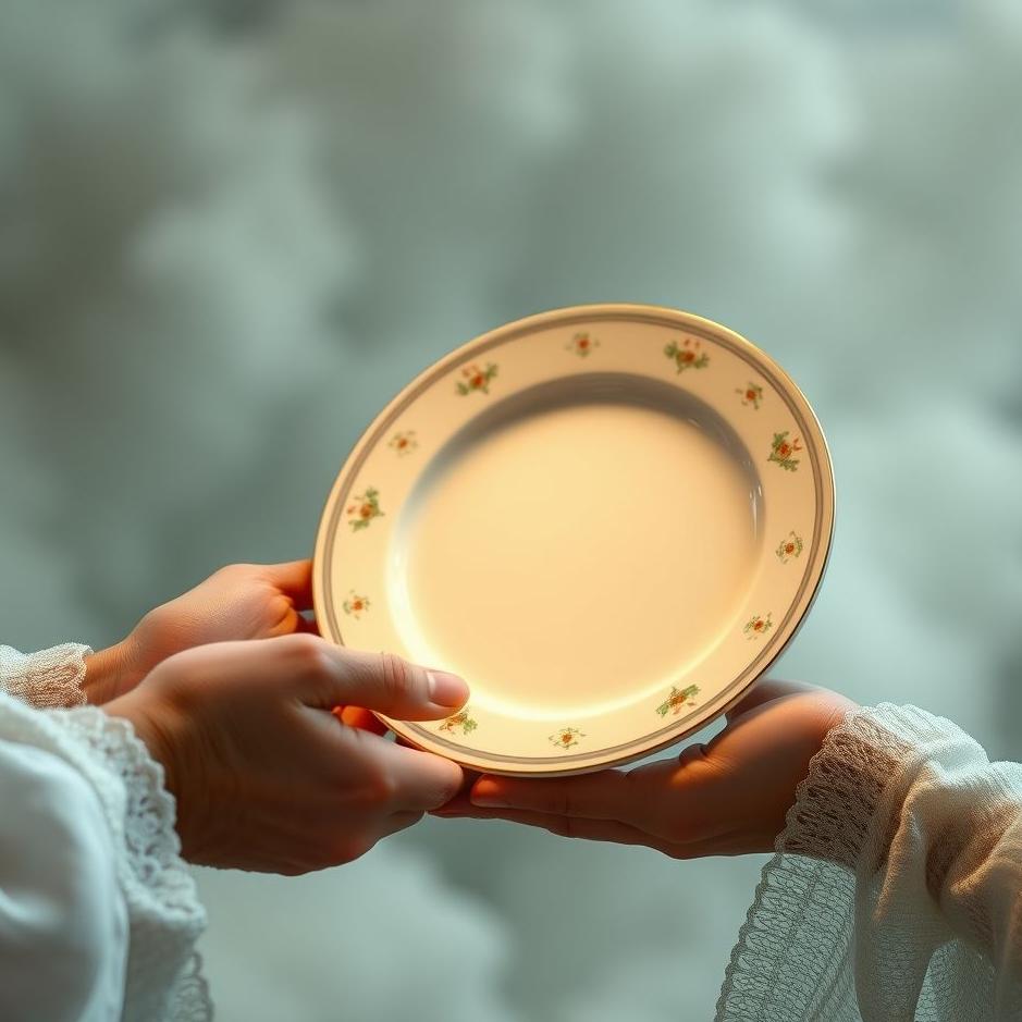 Dream : Receiving a porcelain plate as a gift in a dream