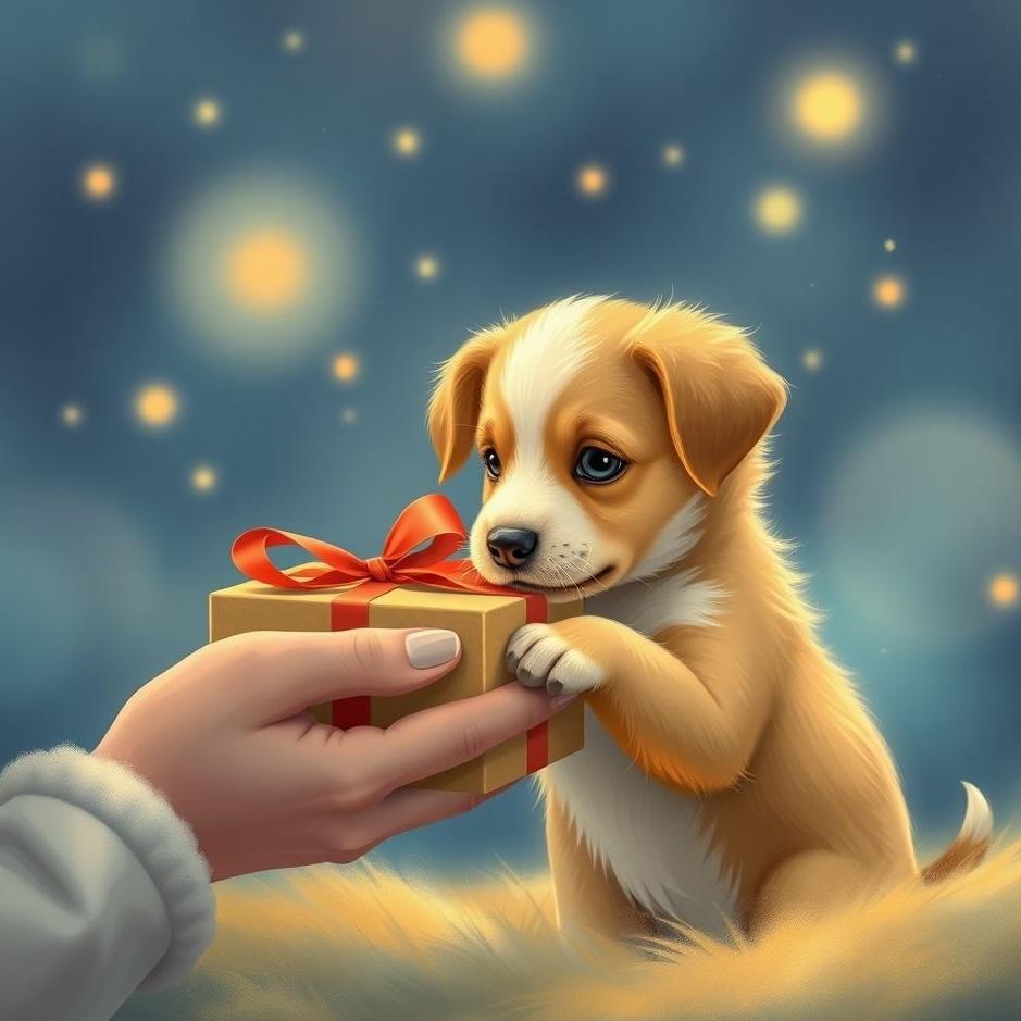 Dream : Receiving a puppy as a gift in a dream