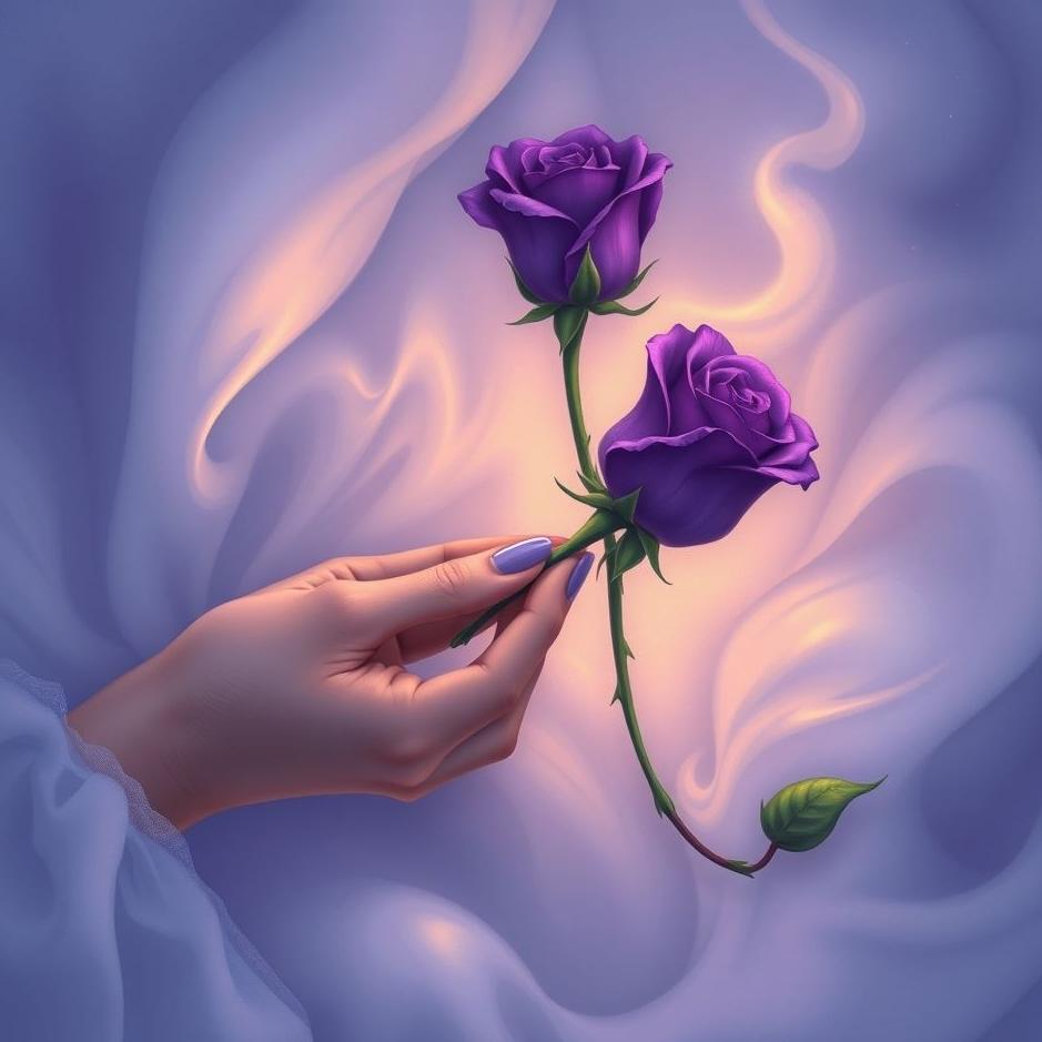 Dream : Receiving a purple rose in a dream