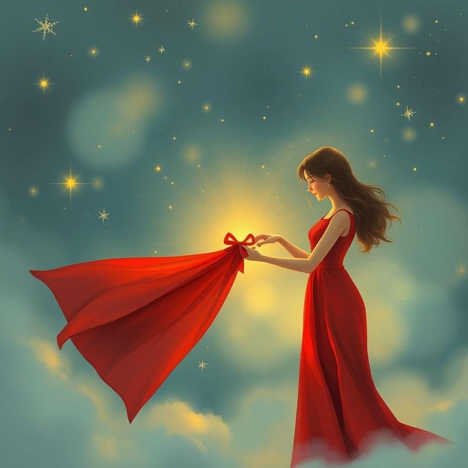 Dream : Receiving a red dress as a gift in a dream