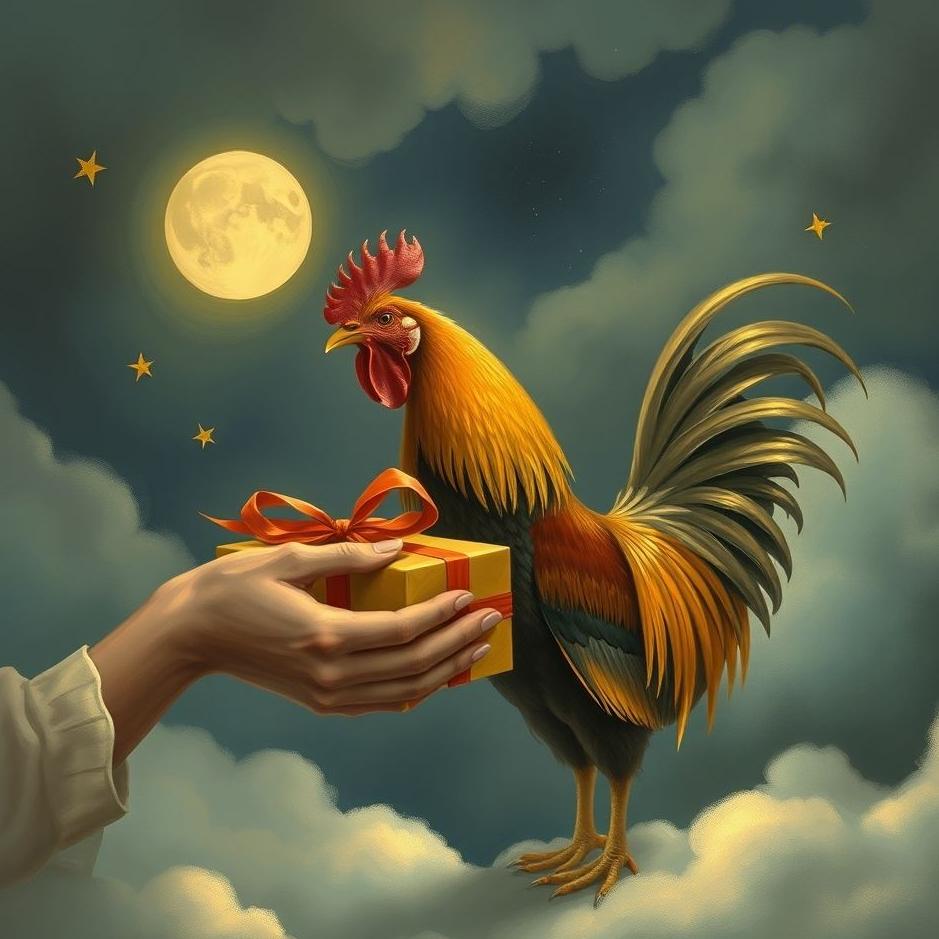 Dream Dictionary : Receiving a rooster as a gift in a dream