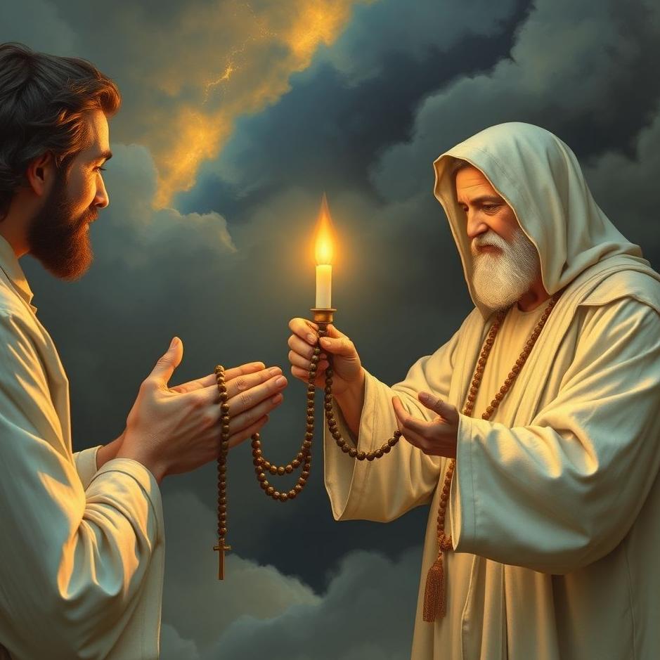 Dream : Receiving a rosary from a teacher in a dream