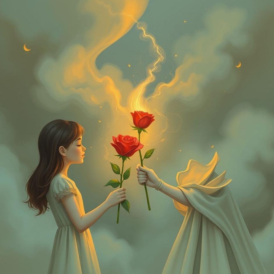 Dream : Receiving a rose from a girl in a dream