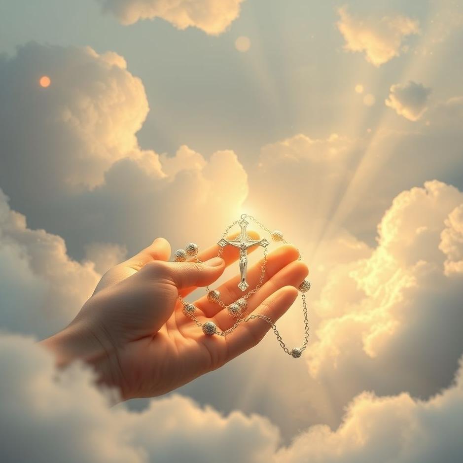 Dream : Receiving a silver rosary as a gift in a dream