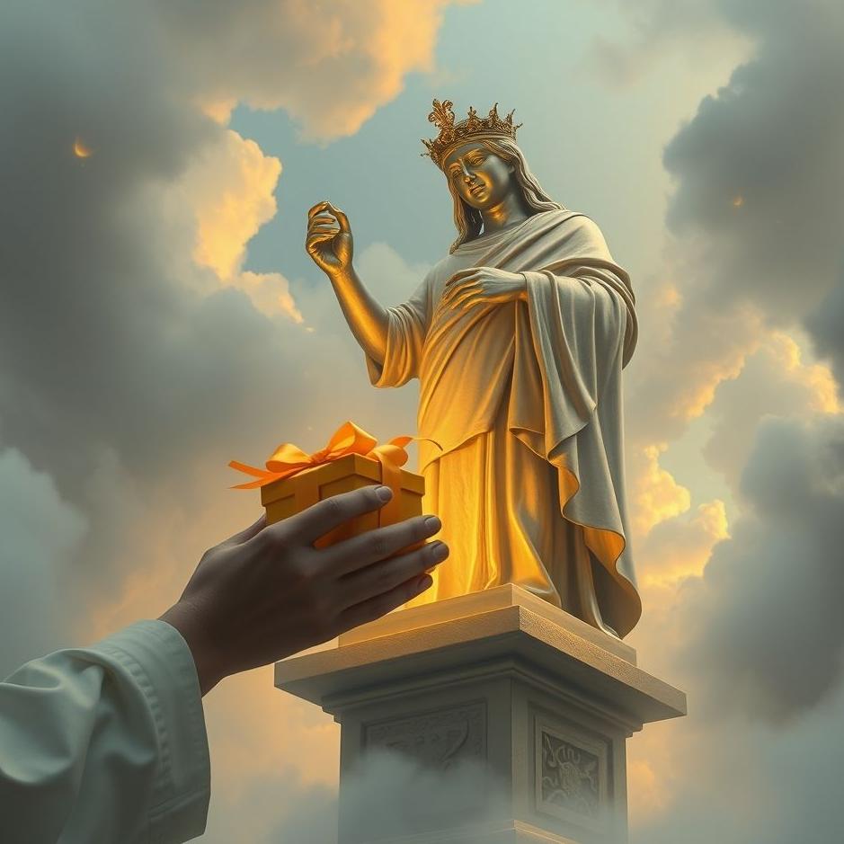 Dream : Receiving a statue as a gift in a dream