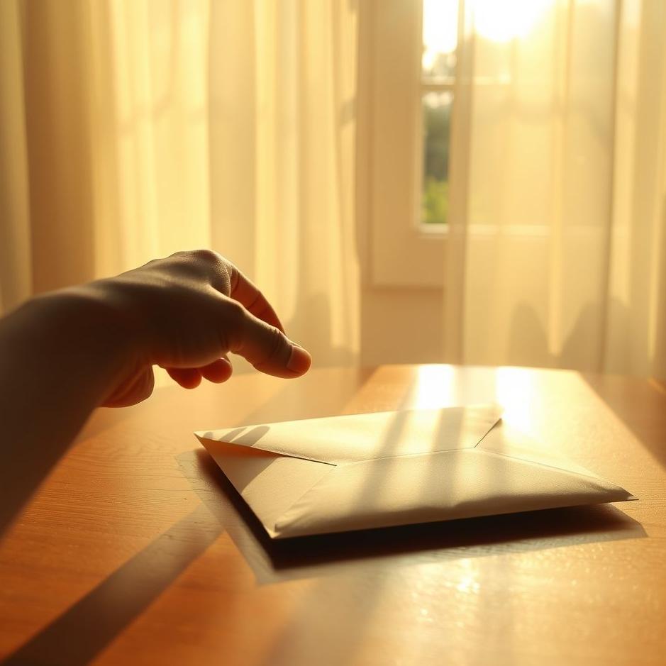 Dream : Receiving a white envelope 