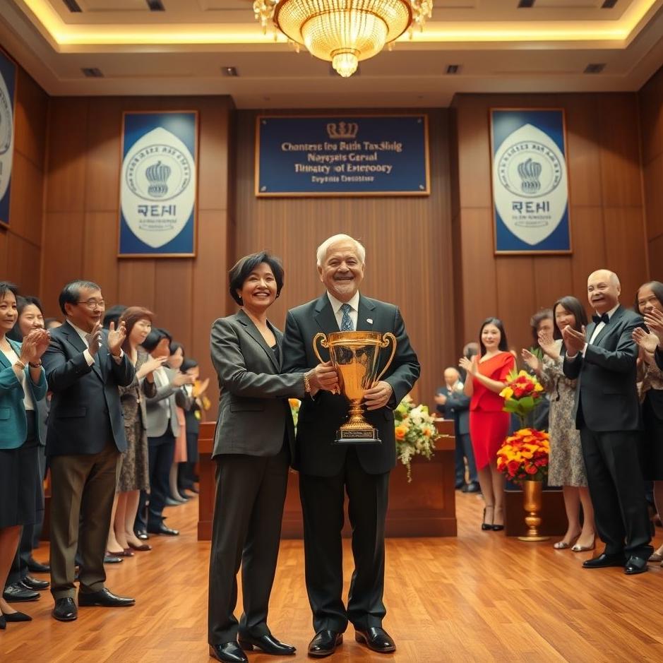 Dream : Receiving an award from the prime minister