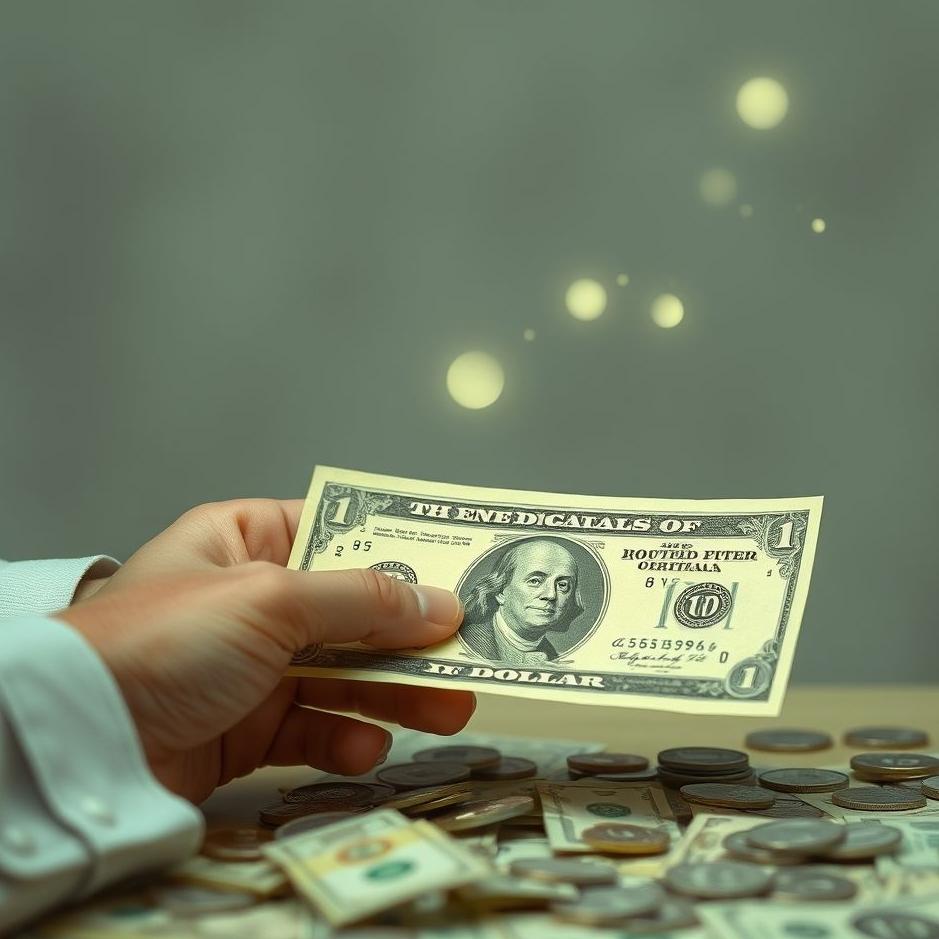 Dream : Receiving and counting paper money in a dream