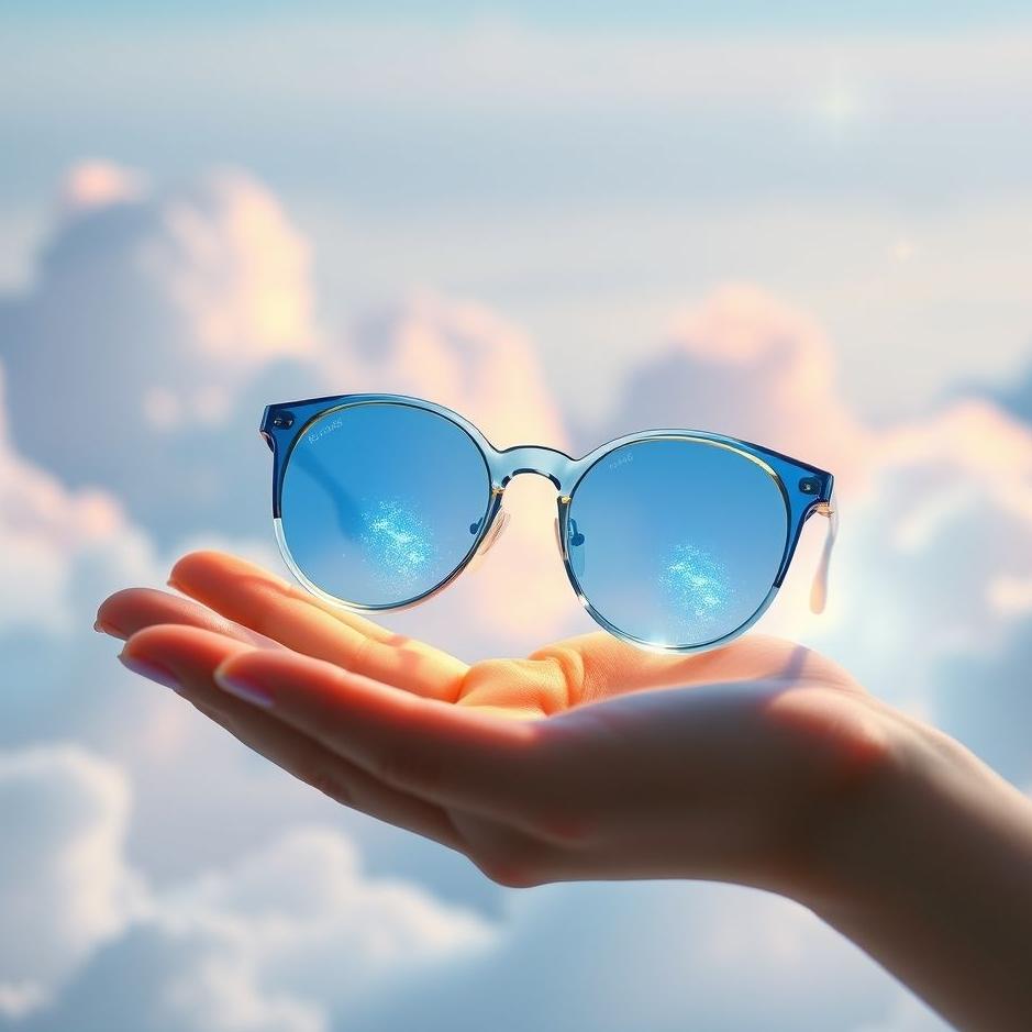 Dream : Receiving blue lenses as a gift in a dream