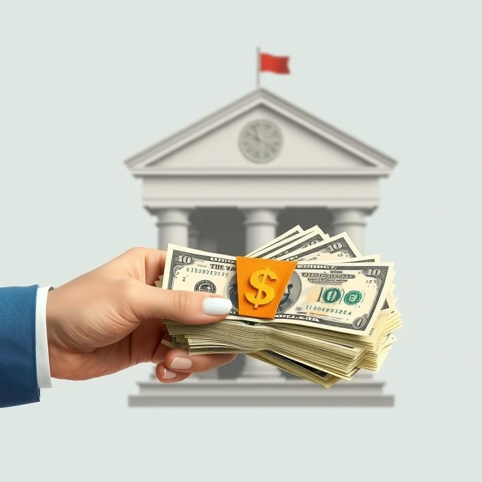 Dream : Receiving Bundles of Money from a Bank 