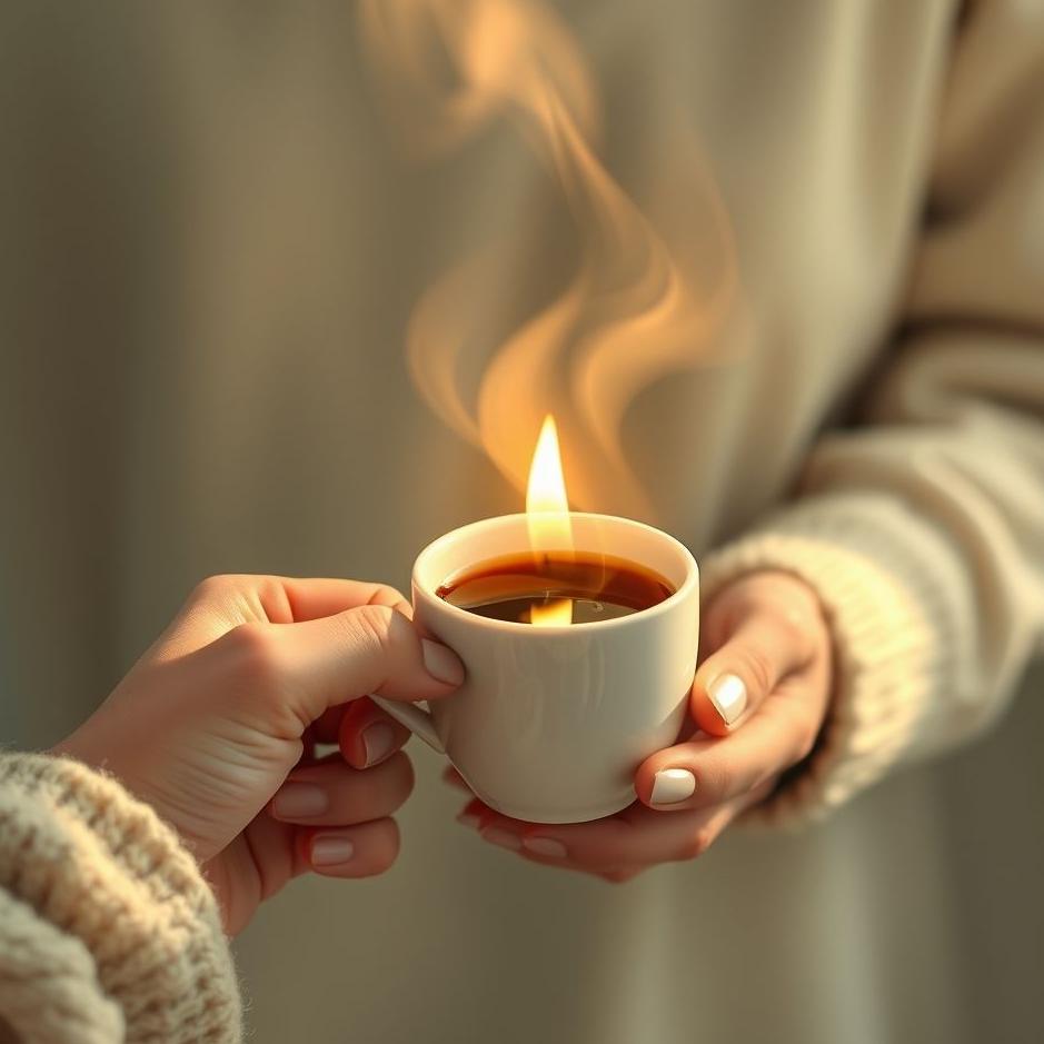 Dream : Receiving coffee as a gift in a dream