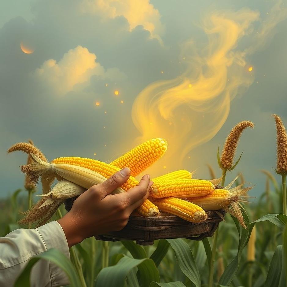 Dream : Receiving corn as a gift in a dream