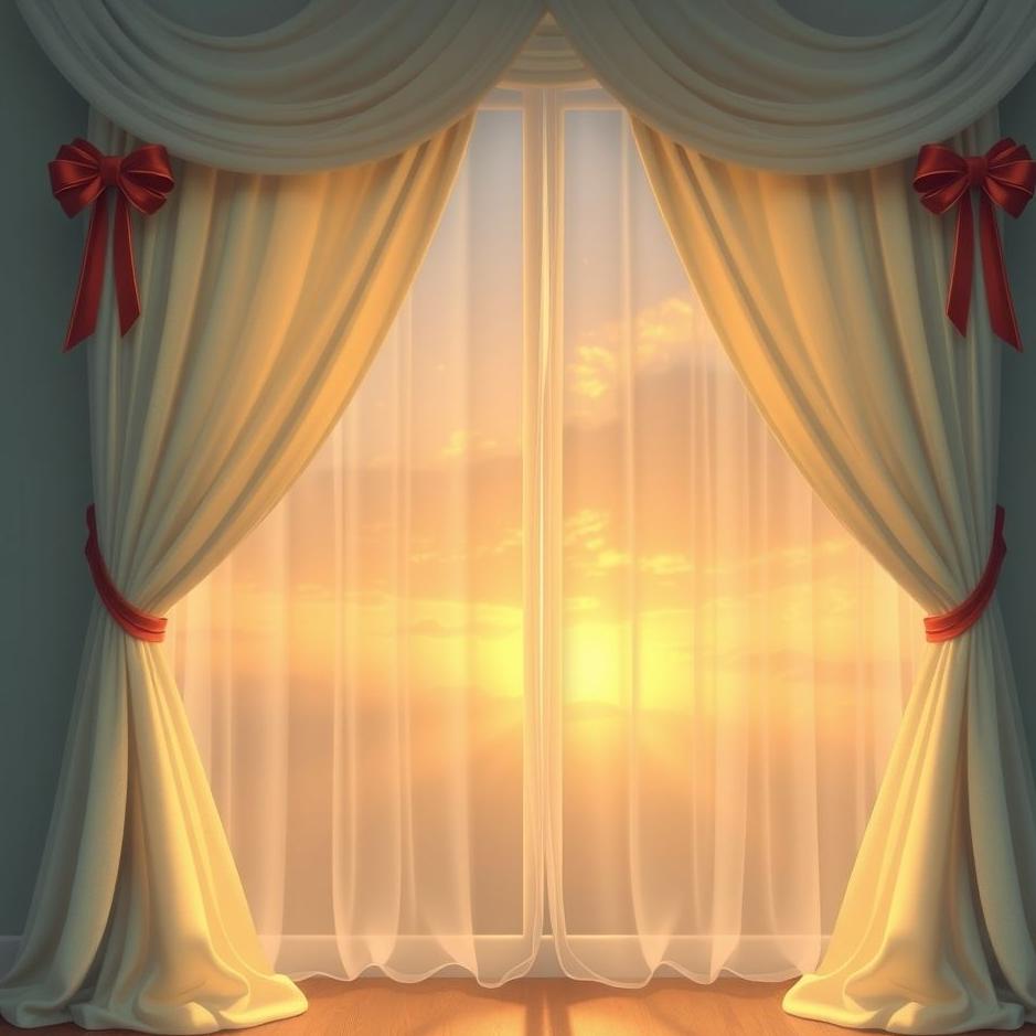 Dream : Receiving curtains as a gift in a dream