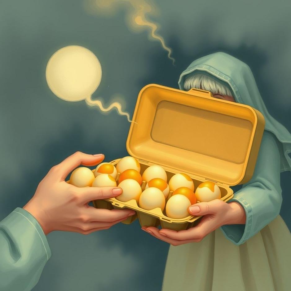 Dream : Receiving eggs from the mother-in-law in a dream