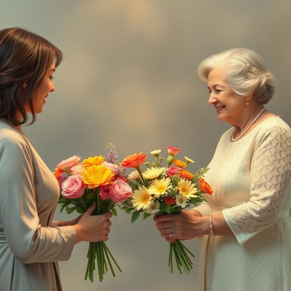 Dream : Receiving flowers from mother-in-law in a dream