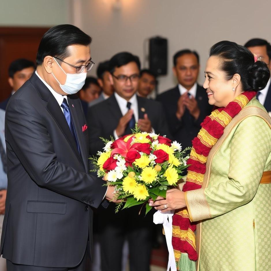 Dream : Receiving flowers from the prime minister