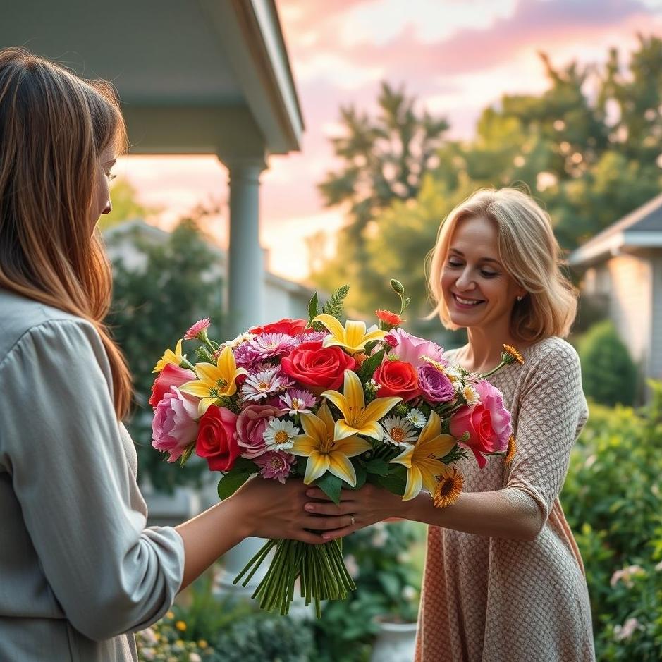 Dream : Receiving flowers from your neighbor in a dream