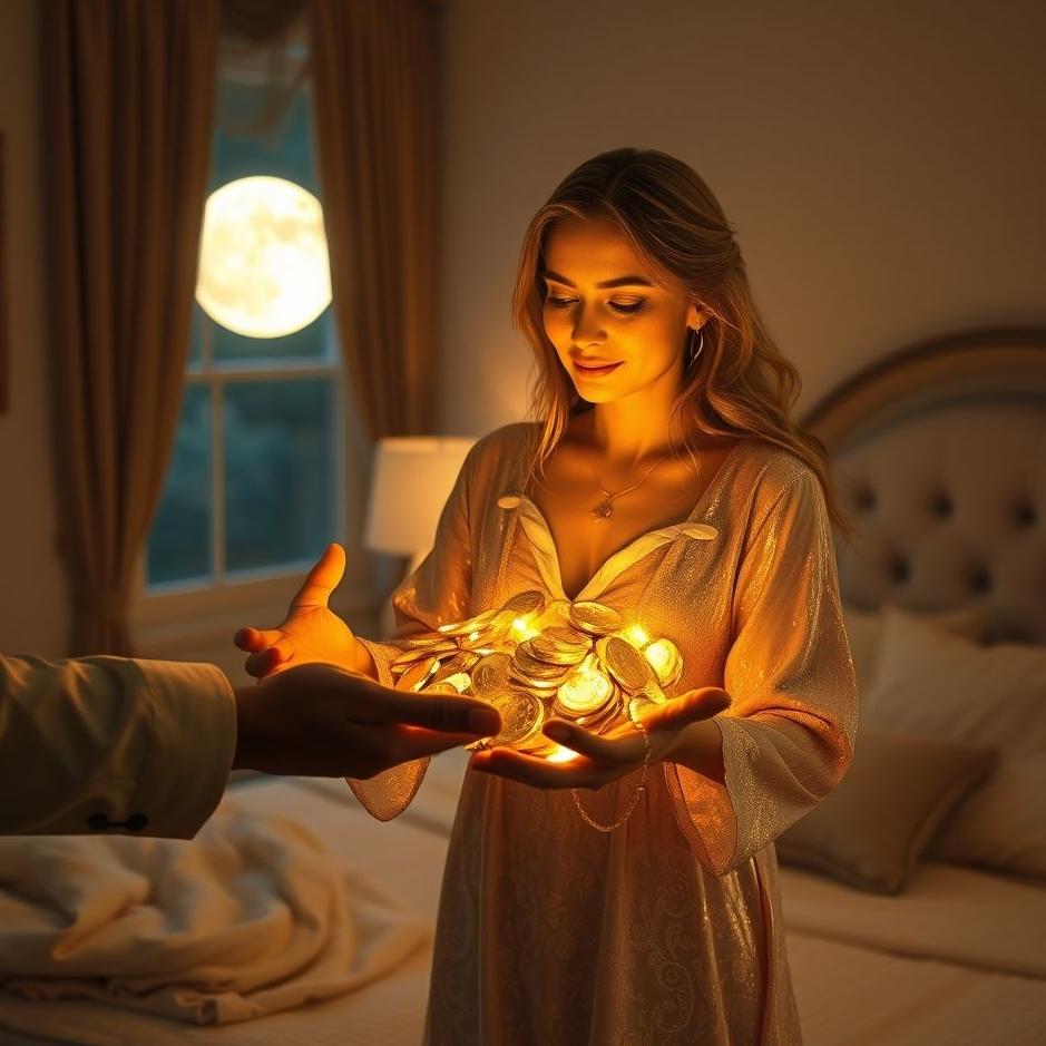 Dream : Receiving gold from her husband in a dream