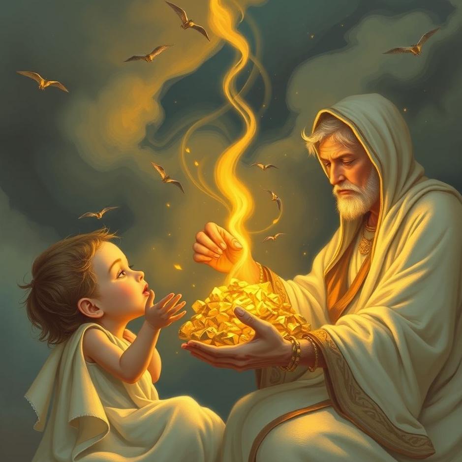 Dream : Receiving gold from your son in a dream