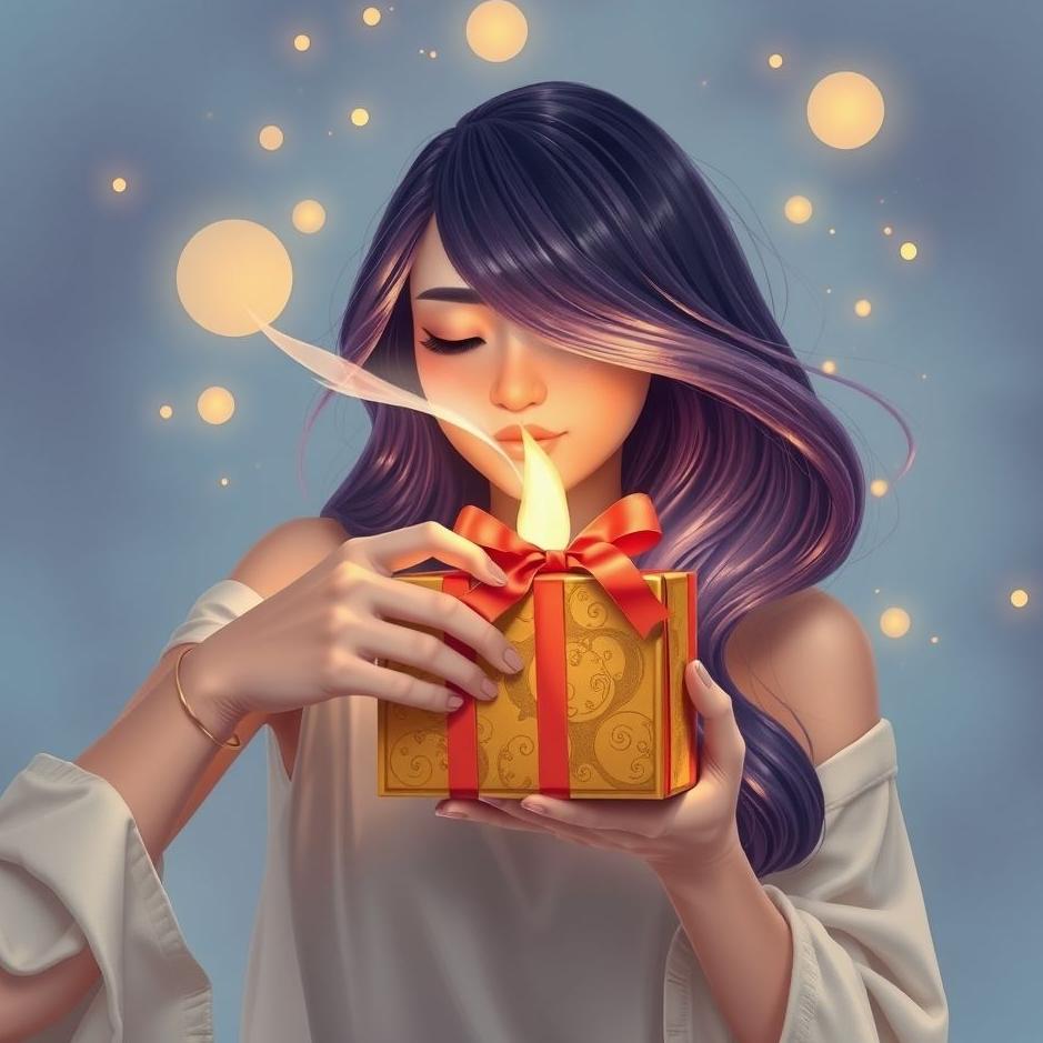 Dream : Receiving hair dye as a gift in a dream