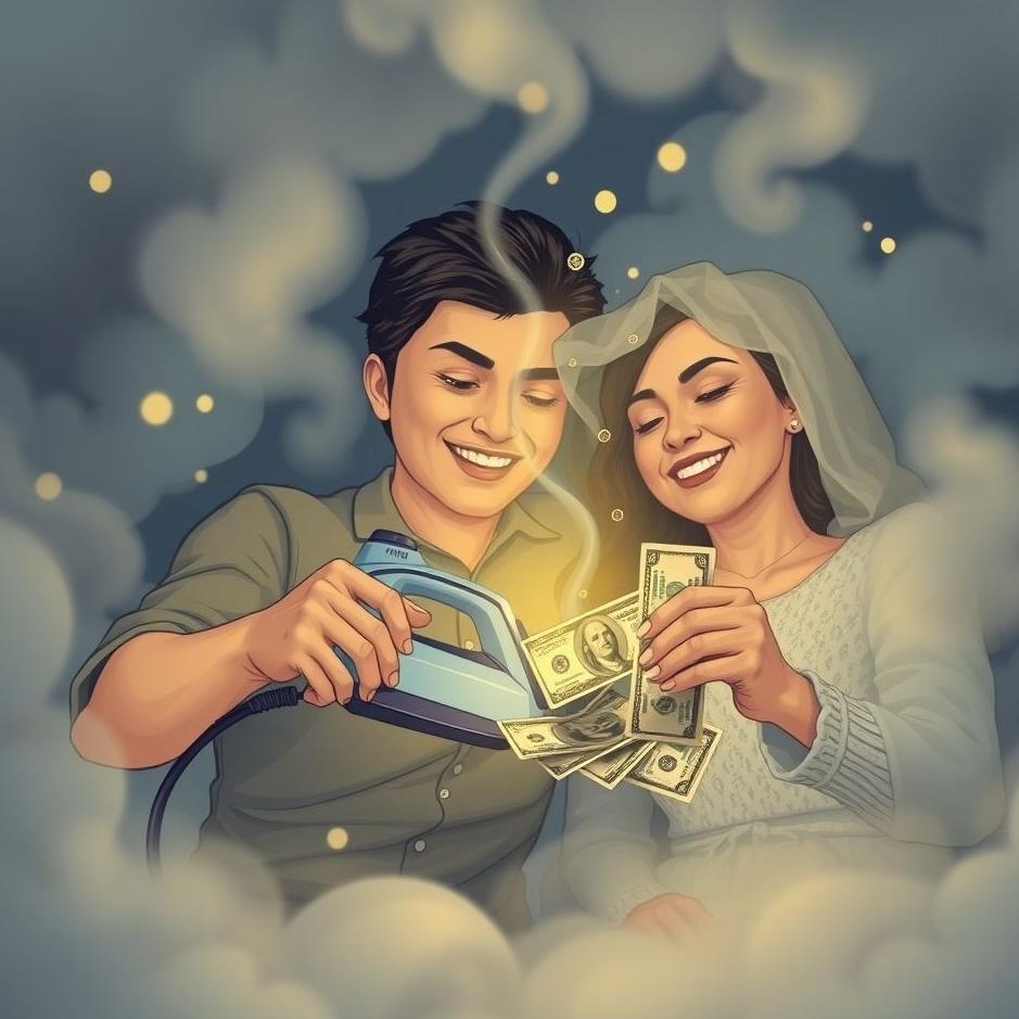 Dream : Receiving iron money from your spouse in a dream