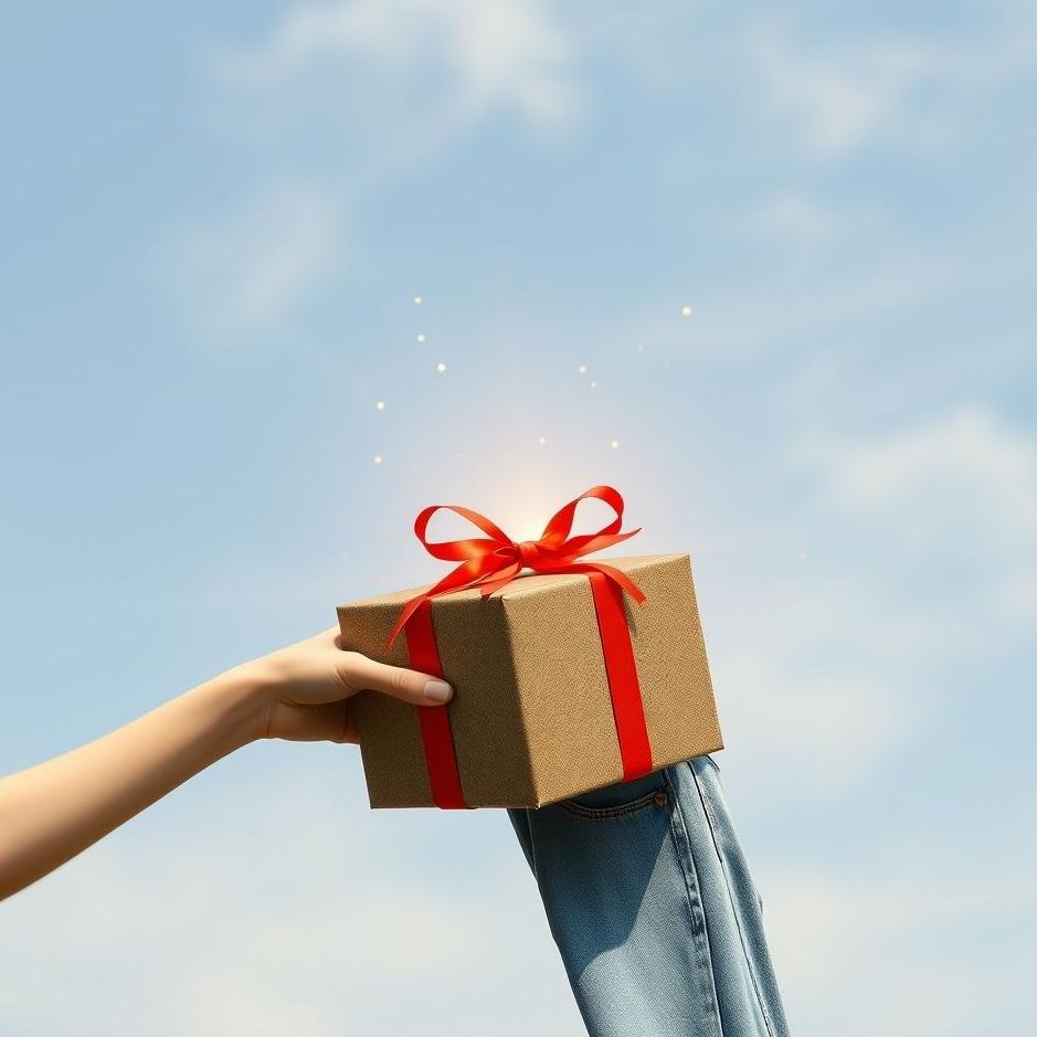 Dream : Receiving jeans as a gift in a dream