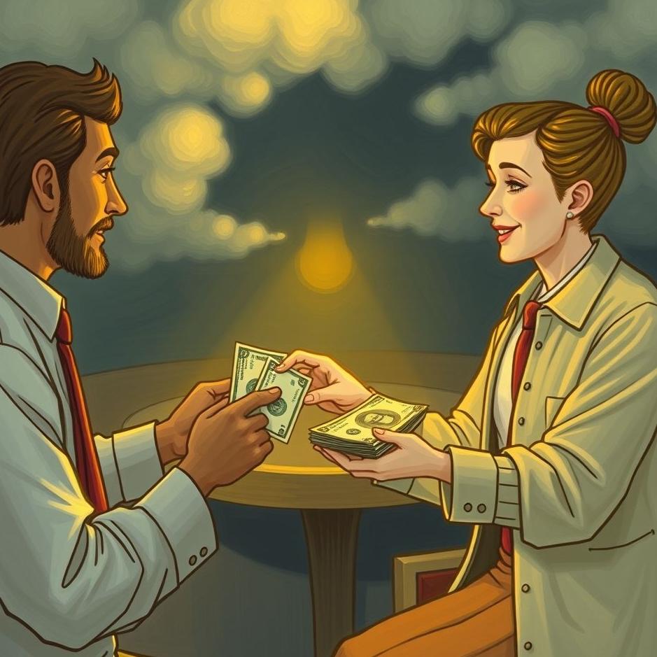 Dream : Receiving money from a guest in a dream