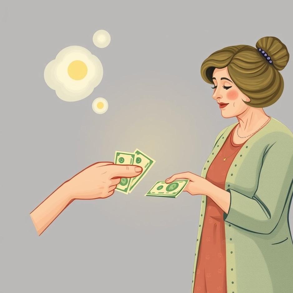 Dream : Receiving money from mother-in-law in a dream