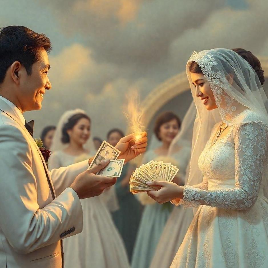 Dream : Receiving money from the bridal convoy in a dream